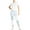 Light Wash, variant on Vigoss Axl Women's Colorblock Cropped Straight Leg Jeans