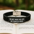 thumbnail image 2 of Painter Humor Gifts from Friends for Graduation Unique Gifts - Glide lock Clasp Bracelet with 'Do Not Make Me Use My Painter Voice' Quote, 2 of 4
