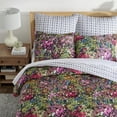 thumbnail image 4 of Levtex Home - Basel Duvet Set - Twin Duvet Cover (68x88in.) + One Standard Pillow Case (26x20in.) - Multicolor Floral - Cotton, 4 of 6
