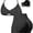 FFYD62YD#, variant on Top-kevin Women's Black Polk Dot Print Halter Neck Tankini Top Two Piece Bathing Swimsuit
