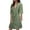 Green, variant on Women's Solid Linen Cotton Short Sleeve Pajama Robe - Lightweight Breathable Sleepwear for Summer Home Comfort Green