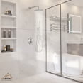 thumbnail image 5 of CASAINC 2-Function 10 in.Wall-Mounted Round Shower System with Handheld Shower in Brushed Nickel, 5 of 9