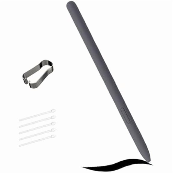 xzyuan Grey Galaxy Tab S9 FE S Pen for Samsung Galaxy Tab S9 FE Stylus Pen Replacement Free 5 Tips for Samsung Galaxy Tab S9 FE Stylus S Pen