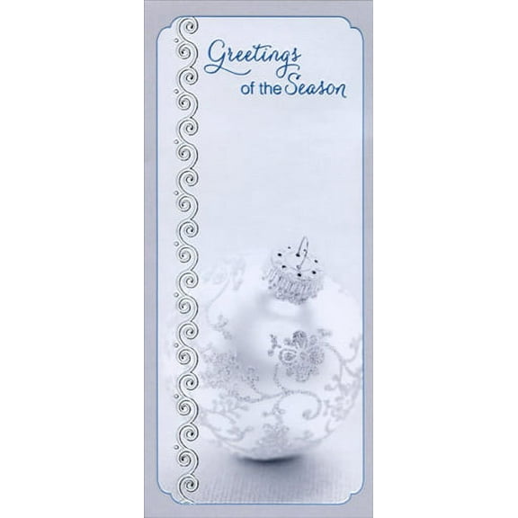 Designer Greetings Silver Ornament Greetings 8 Christmas Money & Gift Card Holders