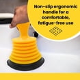 thumbnail image 4 of Mini desatascador de fregadero con mango ergonómico, desatascador de desagües de cocina, potencia de succión para desatascar fregaderos, desagües, bañeras y duchas, 4 of 5