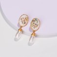 thumbnail image 2 of Stud Earrings Fashion Colored Shell Fake Pearl Dangle Earrings Charm Earrings, 2 of 9