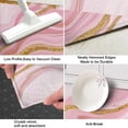 thumbnail image 3 of Pink Marble Gold Line Pattern Kitchen Rug Mat,Kitchen Runner Rugs Non Skid Washable,Decorative Kitchen Floor Mats for Kitchen,Sink,Laundry,17"X47", 3 of 5
