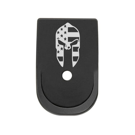 - for Glock 30 Finger Extension Magazine Plate Black 10-Round NDZ Spartan Helmet US Flag