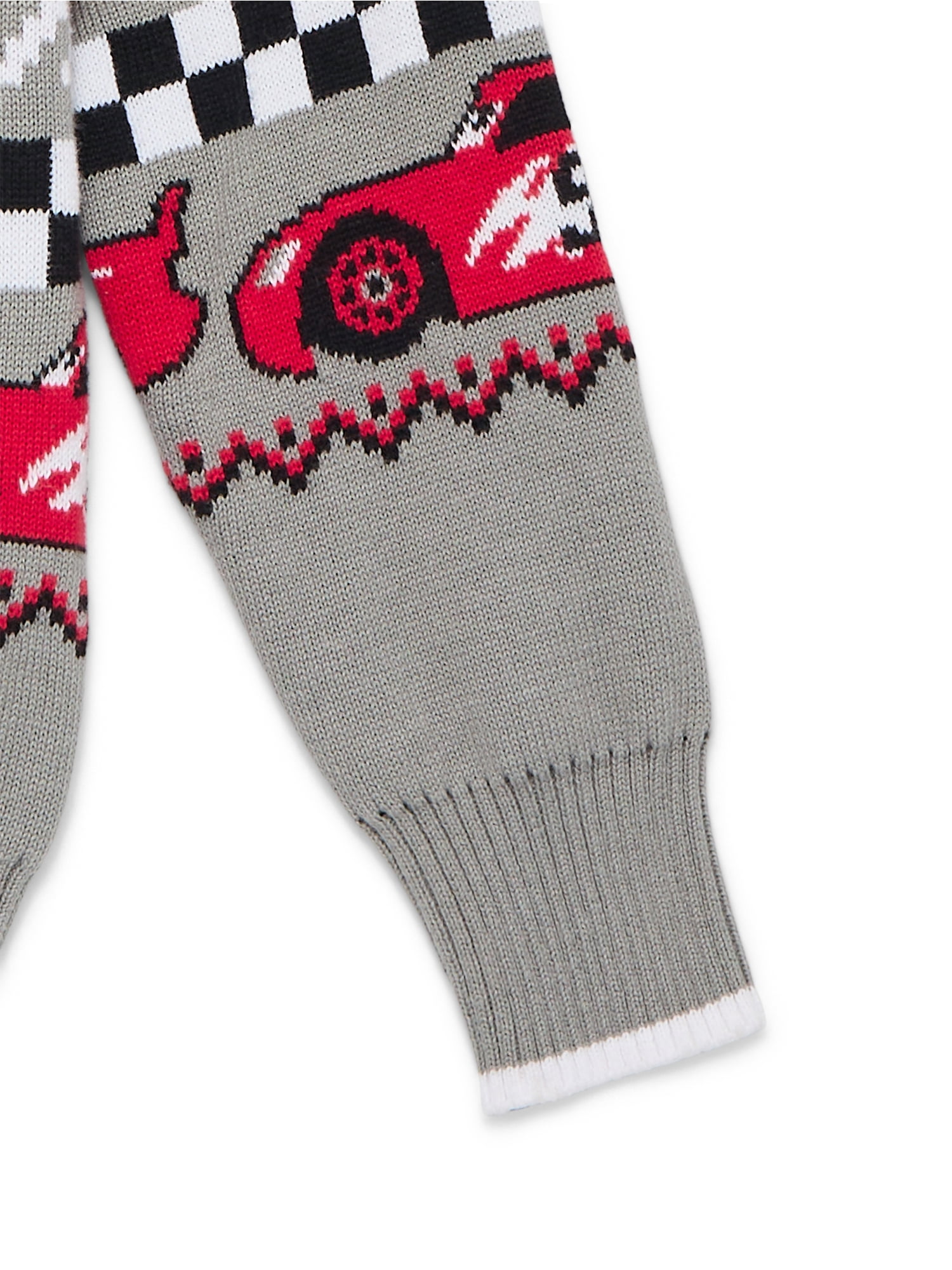 Pixar Cars Toddler Boys' Holiday Sweater with Long Sleeves, Sizes 12M-5T