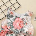 thumbnail image 4 of EGNMCR Bandeaux pour Enfants Tout-Petits Filles Bébé Été Imprimé Fleuri Robe une-Pièce avec Bandeau Serveuse Fille, 4 of 9