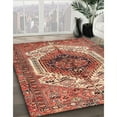 thumbnail image 3 of Ahgly Company Machine Washable Indoor Rectangle Traditional Tangerine Pink Area Rugs, 6' x 9', 3 of 7