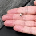 thumbnail image 3 of Body Candy 16G 316L Surgical Steel Striped Egg Bunny Labret Monroe Lip Ring Tragus 8mm, 3 of 7