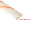thumbnail image 2 of Uxcell 5pcs Manga de protección contra calor de fibra de vidrio 4mm (5/32 pulgadas) ID x 2.87ft Tubo de manga, 2 of 5