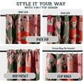 thumbnail image 3 of Vargottam Extra Long Cotton Curtains - 108" Length Drapes for High Ceilings or French Doors - 52"x108", Light Filtering Rod Pocket/Back Tab Drapes, Set of 2 Panels - Floral Design (Pink), 3 of 8