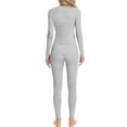 thumbnail image 4 of Charmo Thermal Underwear Sets for Women Thermal Athletic Outfit Sets Clothes Winter Skiing Quarter Zip Activewears, 4 of 8