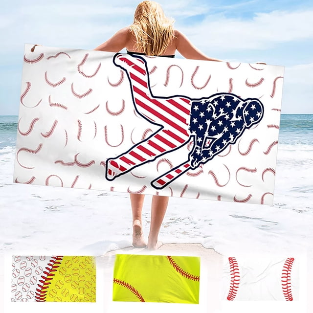 Large Quick-Dry Beach Towel - 30x60 Inch Microfiber Sand Towel for Travel, Yoga, Pool & Gym - Lightweight, Super Absorbent, Fast Drying