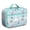 Greenish-blue-36, variant on Nautical Lunch Bag – Seashell Beach Shell Tropical Starfish Marine Life Sea Coral Fish Cute Spiral Seashell Insulated Lunch Tote for School and Travel
