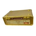 thumbnail image 3 of Funda para caja de pañuelos con forma de radio, decorativa, creativa, para escritorio, con un bonito diseño retro. Oro, 3 of 6