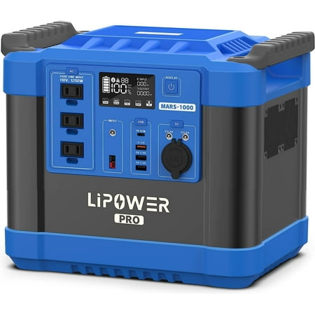 

Portable Power Station 1200W/960Wh Solar Generator VDL HS1200 LiFePO4 Battery Generator for UPS Outdoor Camping RV Emergency