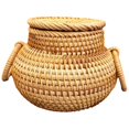 thumbnail image 2 of Woven Storage Basket With Lid For Organizing Sundries Square 15X15CM 1Pack, 2 of 4