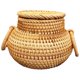 thumbnail image 2 of Khaki Woven Sundries Basket For Household Use Great For Organizing Small Items In Kitchen Bathroom 15X15CM 1Pack, 2 of 5