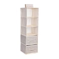 thumbnail image 3 of Organizador de armario colgante con cajones, estante colgante plegable y transpirable para dormitorio 5 capas, 3 of 7