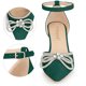 thumbnail image 2 of Zapatos de mujer Allegra K Lazo Correa en el tobillo Tacón de aguja Verde 40, 2 of 6
