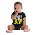 thumbnail image 6 of Tested Positive For Being Salty Joke Romper Boys or Girls Infant Baby Brisco Brands NB, 6 of 7