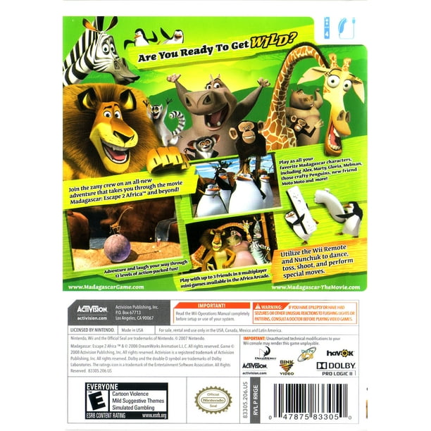 madagascar 2 wii
