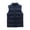 Dark Blue, variant on Iyufng Mens Mock Neck Horizontal Quilted Puffer Vests Zip Up Lightweight Winter Sleeveless Jackets with Zipper Side Pockets