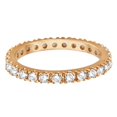 thumbnail image 2 of Diamond Eternity Stackable Ring Wedding Band 14K Rose Gold (0.51ct), 2 of 4