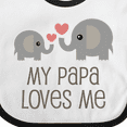 thumbnail image 4 of Inktastic My Papa Loves Me Grandchild Boys or Girls Baby Bib, 4 of 4