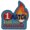 1 Match Fire Challenge Patch, variant on 12 pieces 2" Custom Activity Scouts Applique Fun Patches - Bonfire Patch