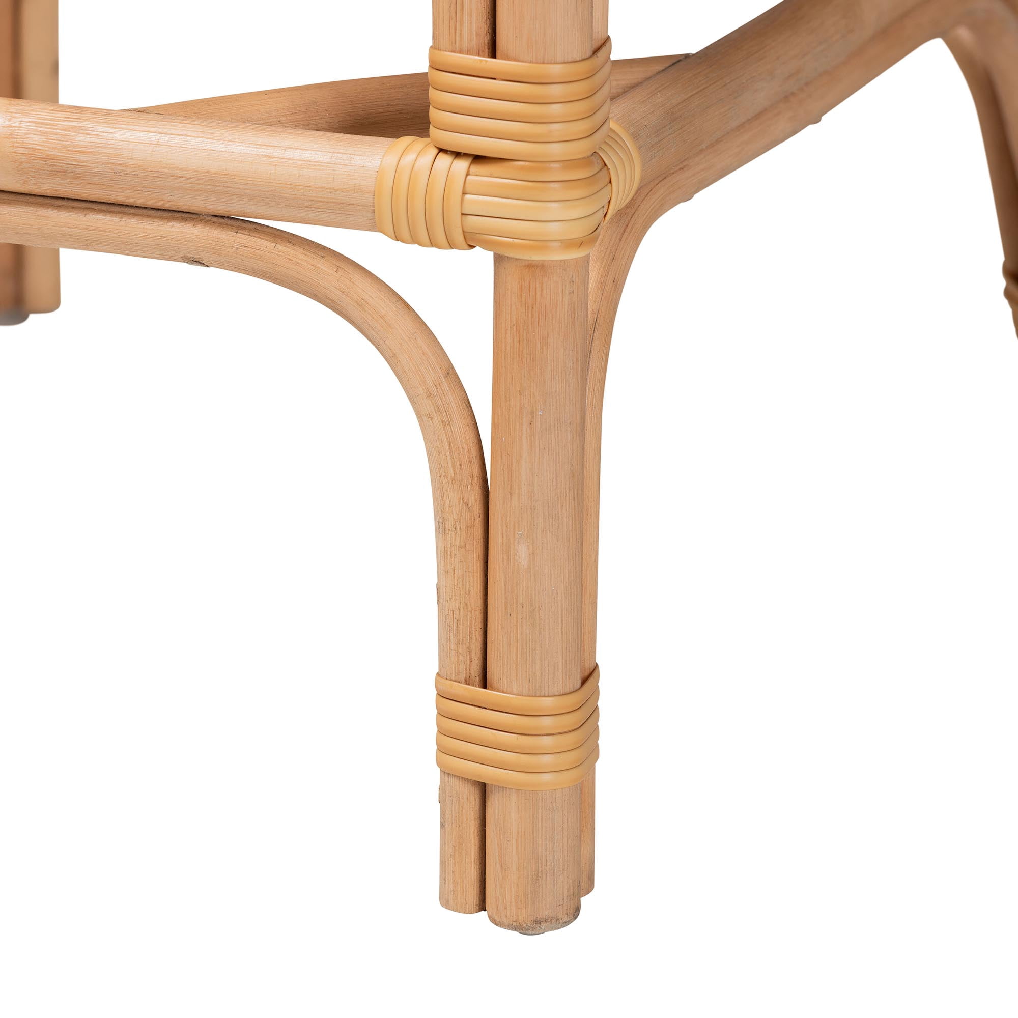 bali & pari Elma Boho Counter Stool, Natural Brown