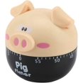 thumbnail image 1 of Minuteur De Cuisine Adorable En Forme De Cochon De Dessin Anim, Outil De Cuisson Pour La Maison Kaki, 1 of 5