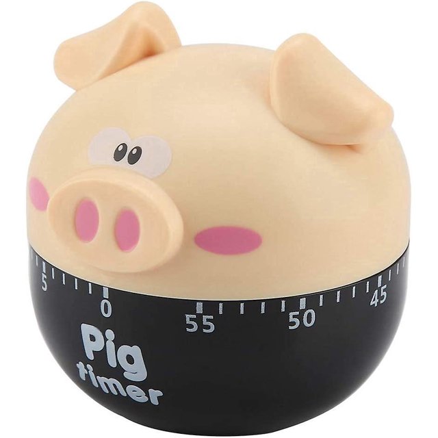Minuteur De Cuisine Adorable En Forme De Cochon De Dessin Anim, Outil De Cuisson Pour La Maison Kaki