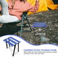 thumbnail image 4 of WHAMVOX 1Pcs Blue Metal Frame Folding Stool For Traveling And Hiking Compact And Portable Design, 4 of 5