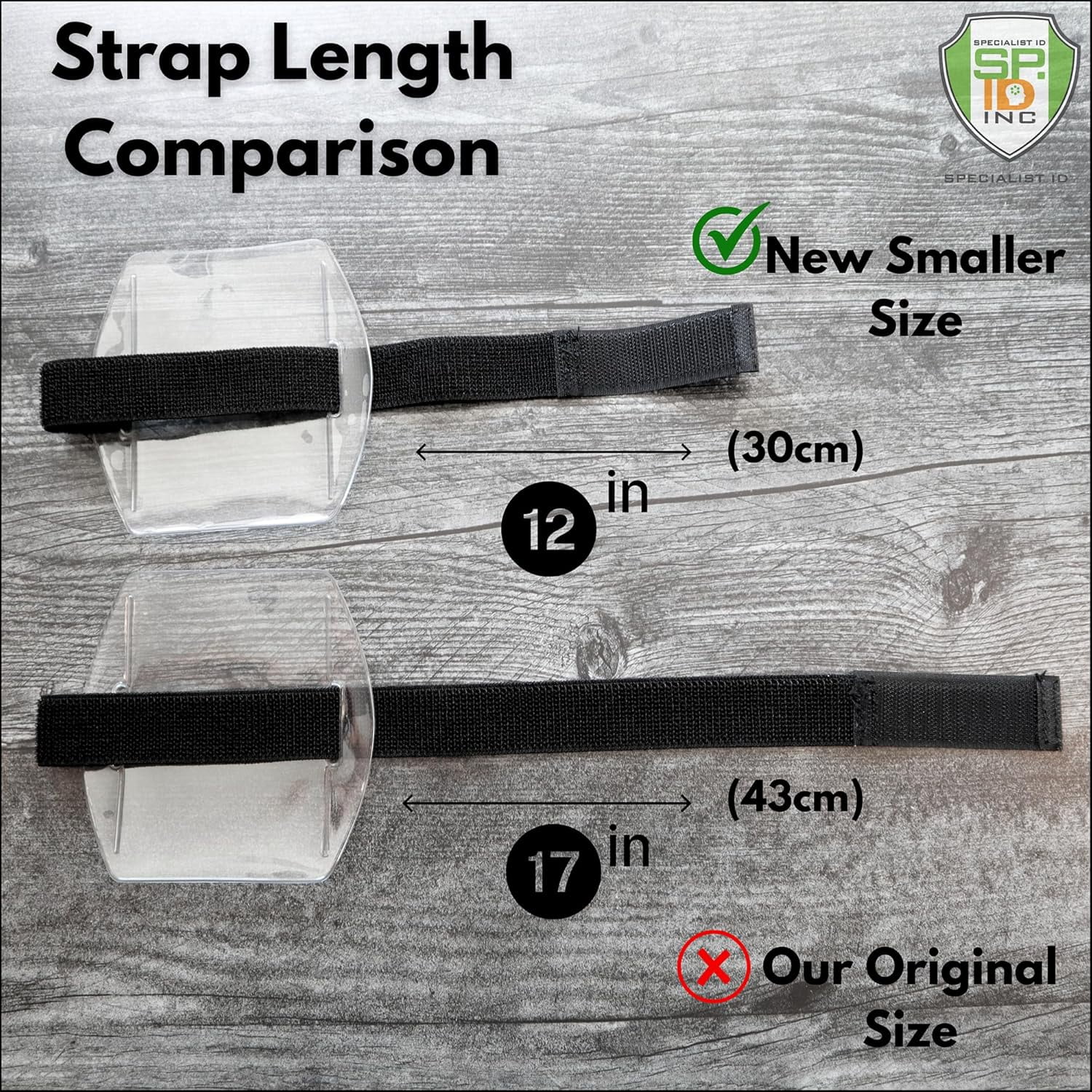 Bulk 25 Pack - Specialist ID Small Armband Badge Holder Youth - Adjustable Fit - Perfect Size Arm Band Badge Holder for Women & Men with Slender Arms - Ski Pass Holder for Smaller Sizes (Black)