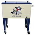 thumbnail image 3 of Leigh Country "Life is Good® 60 Quart Metal Outdoor Patio cooler - Beige Adirondack Jake, 3 of 8