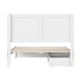 thumbnail image 4 of Clayton Full Wood Platform Bed with Panel Footboard and Storage Drawers in White, 4 of 5