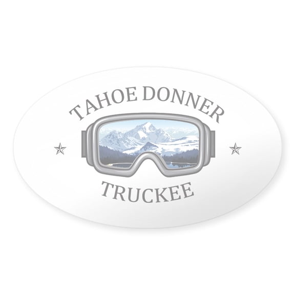 CafePress - Tahoe Donner Truckee California Sticker - Sticker (Oval)