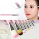 thumbnail image 3 of Set de 7 brochas de maquillaje, brocha para base, cejas, delineador de ojos, color rosa con estuche., 3 of 5