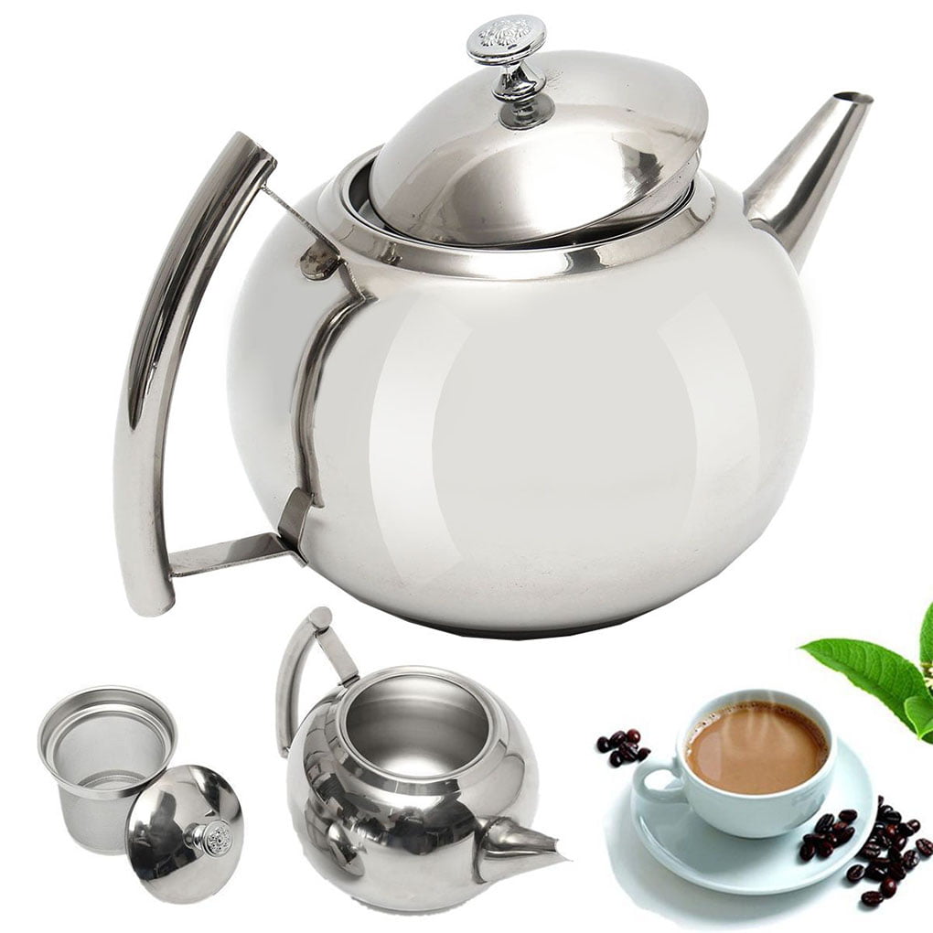 Multi-size Stainless Steel Durable Teapot Coffee Pot with Tea Infuser Filter 