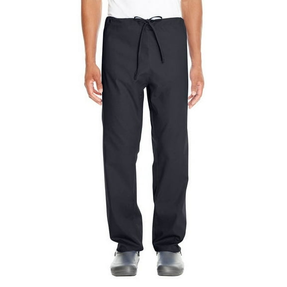 Harriton M898 Unisex Restore Scrub Bottom-Black-2XL