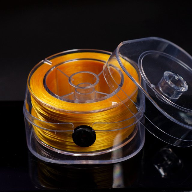 Línea elástica plana, caja cuadrada, pulsera de línea Duke, línea de cristal, cuentas para usar, cuerda elástica de línea Duke, cuerda con cuentas