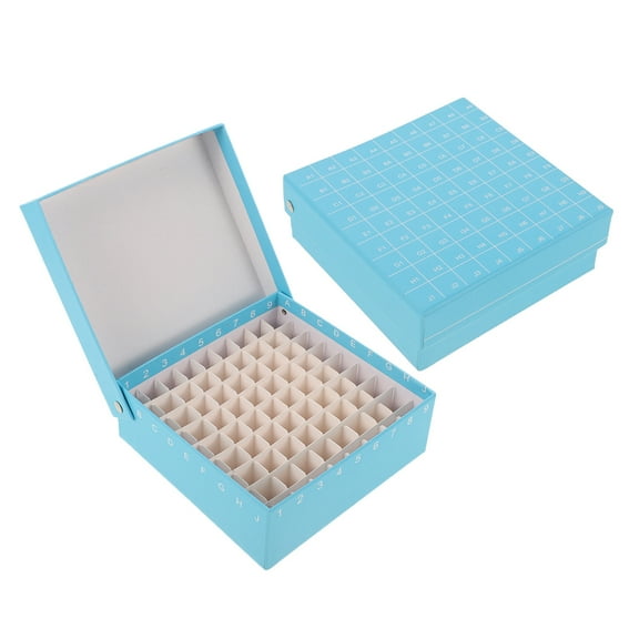 UPOUART 2Pcs Clear Storage Tubes with Connected Lid for Researchers 13.20X13.10X5.00CM