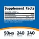 thumbnail image 2 of Suplemento Nutricost Picolinato de Zinc 50 mg 240 cápsulas, 2 of 6