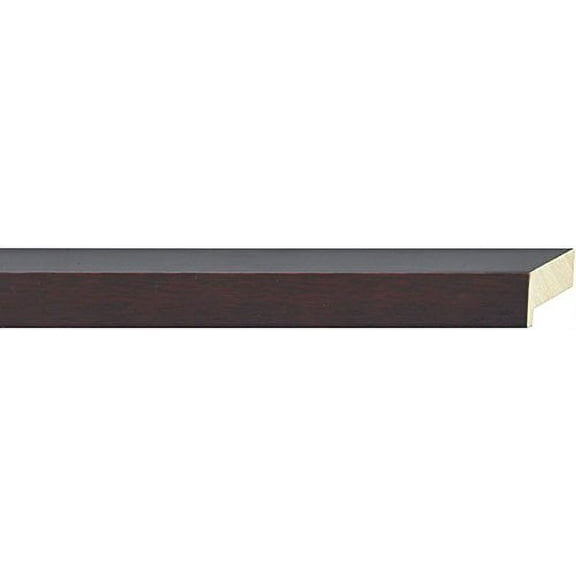 Picture Frame Moulding (Wood) 18Ft Bundle - Traditional Walnut Finish - 1" Width - 1 5/8" Rabbet