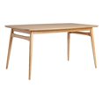 thumbnail image 1 of Walker Edison Modern 59" Wood Tapered Legs Dining Table - English Ash, 1 of 12