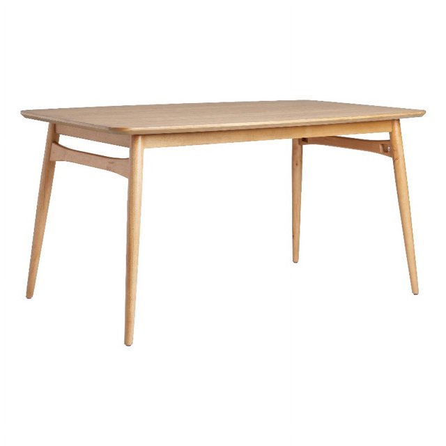 Walker Edison Modern 59" Wood Tapered Legs Dining Table - English Ash